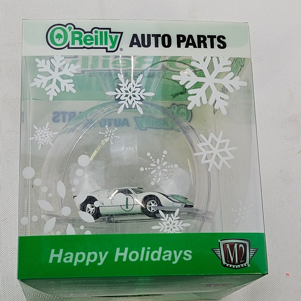 M2 Machines O'Reilly Auto Parts Ford GT40 Holiday Ornament 1:64 Die-Cast 34500